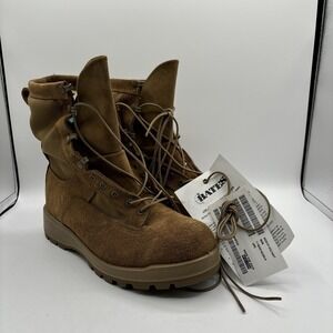 Bates Boots Combat Gore-Tex Mens Size 8 W Brown Vibram Sole E30800A Army US NWT